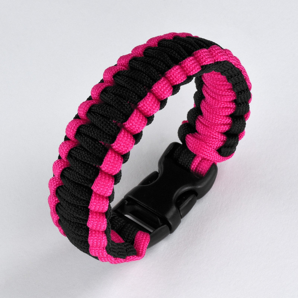 Pink Black Paracord Bracelet – timur-test-store