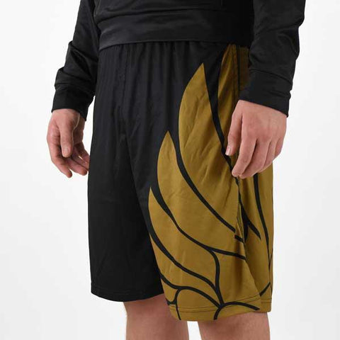 Icarus Black and Gold shorts