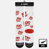 100 Emoji White soft socks