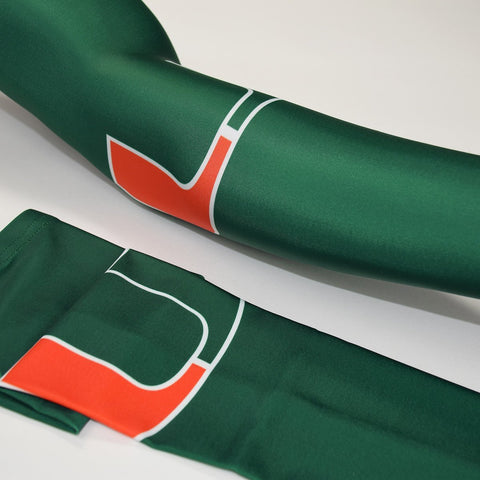 university  of miami logo arm sleeve