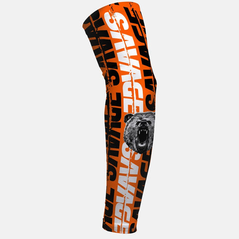 SLEEFS Savage Bear  Orange Arm Sleeve