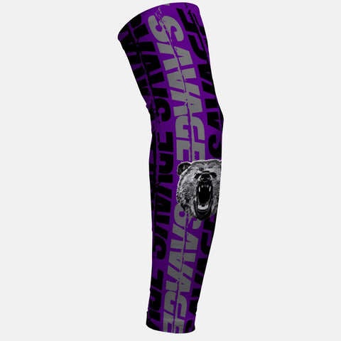 SLEEFS Savage Bear Purple Arm Sleeve