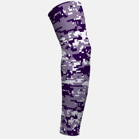 Digital ultra camo purple snow arm sleeve