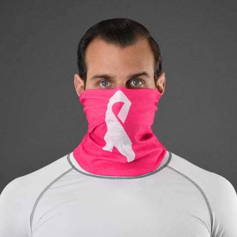 Sleefs BCA Pink Ribbon Pink White Ribbon Head N Nek