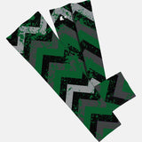 Zig Zag Green Black Gray Arm Sleeve