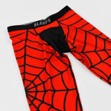 Red Web Pattern compression tights / leggings