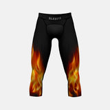 Black Fire Compression 3/4 tights / leggings