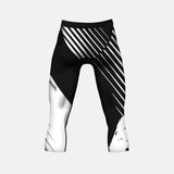 Aerial Black and White Compression 3/4 tights / leggings
