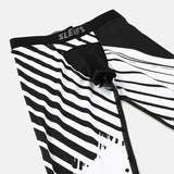 Aerial Black and White Compression 3/4 tights / leggings