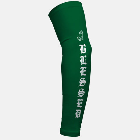 Blessed Green and White Arm Sleeve