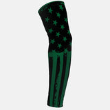 Brushed Green Tactical USA Flag Arm Sleeve