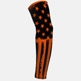 Brushed Orange Tactical USA Flag Arm Sleeve