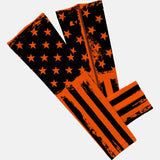 Brushed Orange Tactical USA Flag Arm Sleeve