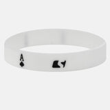 Aces White Wristband