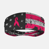 Sleefs BCA Pink Ribbon American Clutch Pink Double-sided Wide Headband