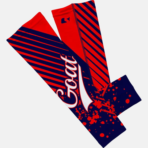 Baseball Goat Red and Navy Kids Arm Sleeve