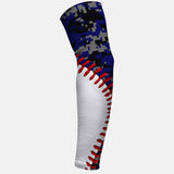 Baseball Digital Ultra Blue and Gray Arm Sleeve