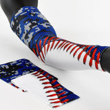 Baseball Digital Ultra Blue and Gray Arm Sleeve
