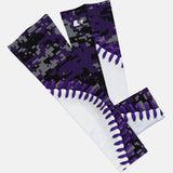 Baseball Digital Ultra Purple and Gray Arm Sleeve