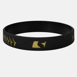 Baseball Black and Gold wristband