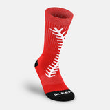 Baseball Lace Red soft socks