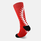 Baseball Lace Red soft socks