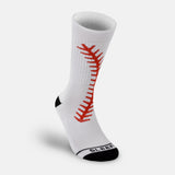 Baseball Lace White Soft Socks