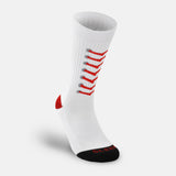 Baseball stitches white soft socks