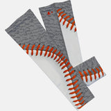 Baseball White and Gray arm sleeve