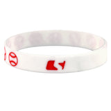 White Baseballs wristband