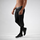 Basic Black Solid Compression Tights / Leggings