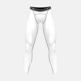 Basic White Solid compression tights / leggings