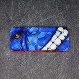 Beast Monster Blue Double-sided Wide Headband