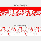 Beast Red Double-sided Wide Headband