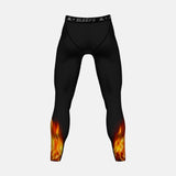 Black Fire Compression Tights / Leggings