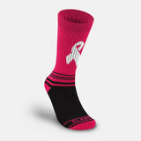 Sleefs BCA Pink Ribbon white ribbon soft socks