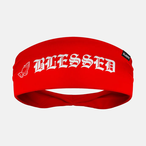 Blessed Red Double-Side Wide Headband