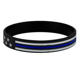 Tactical Thin Blue Line Wristband