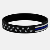 Tactical Thin Blue Line Wristband