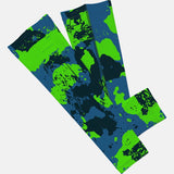 Corrosive Green Navy Blue Arm Sleeve