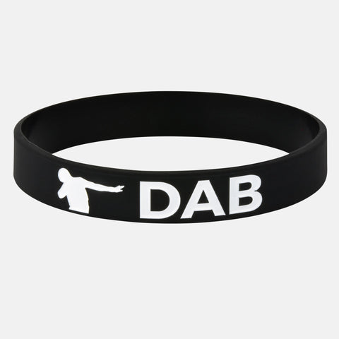 DAB black and white wristband