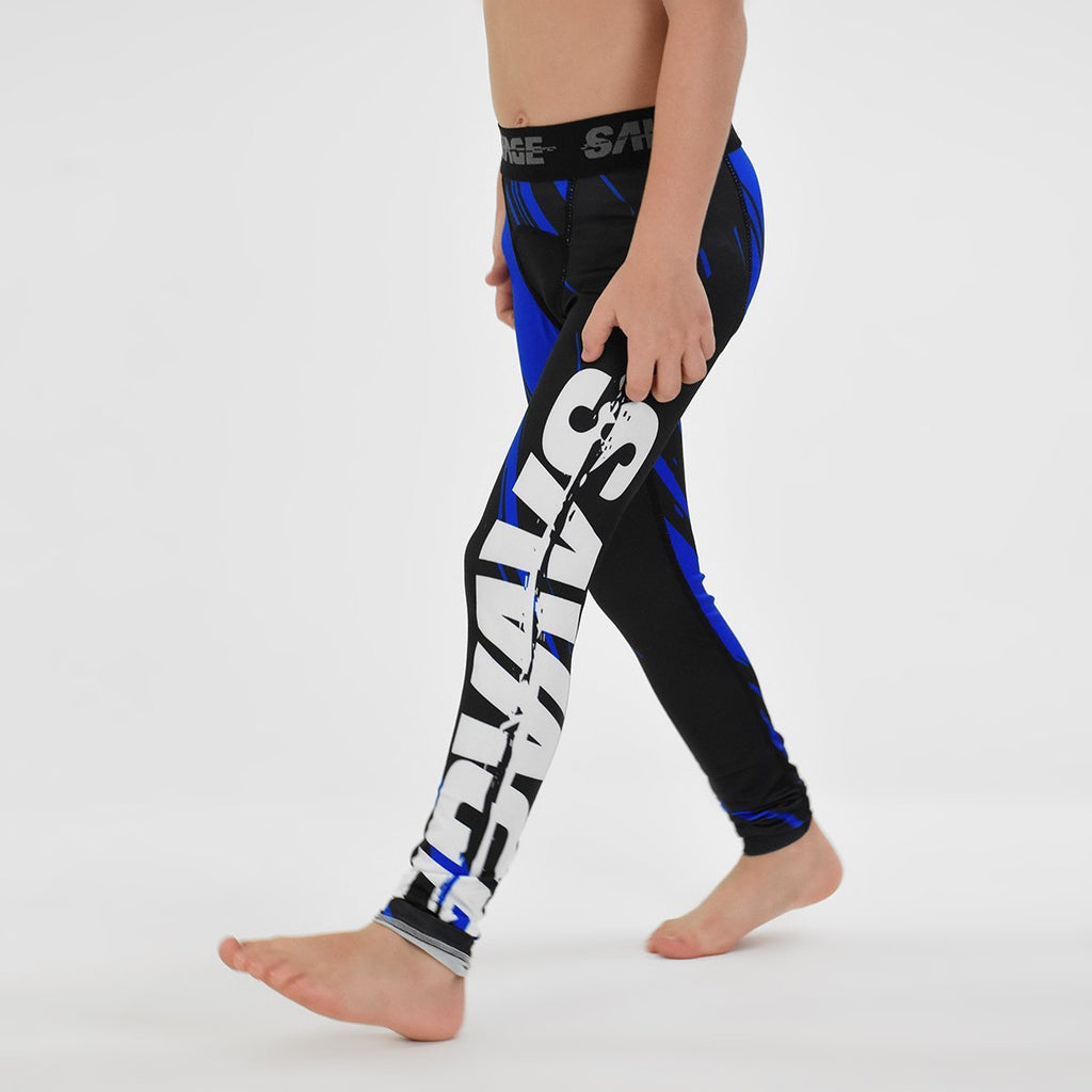 Savage Blue Kids compression tights / leggings – timur-test-store
