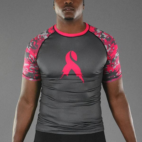 Sleefs BCA Pink Ribbon Digital Ultra Metal Pink short sleeve jersey