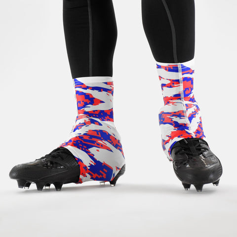 Digital Ripped camo American spats / cleat covers