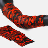 Digital ultra camo Orange-Red Black arm sleeve