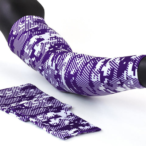 Digital ultra camo purple snow arm sleeve