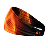 Black Fire Wide Double-sided Wide Headband