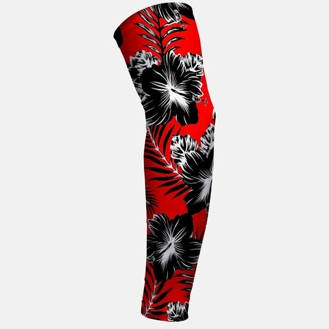 Floral Red Black Arm Sleeve