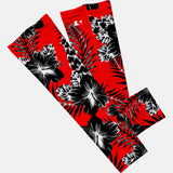 Floral Red Black Arm Sleeve