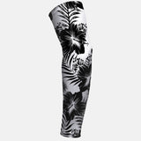 Floral White Black Arm Sleeve